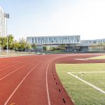 ISO18001 13mm Sandwich System Tartan Stadium Running Track for sale