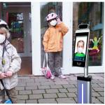 Infrared 200W IPS LCD Face Recognition Thermometer for sale