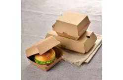 China Takeaway Lunch Box Custom for Recyclable Paper Cardboard Hamburger Packaging supplier