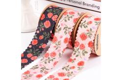 China 2.5cm-4cm Polyester Ribbon Double Face Weave Edge Packing Ribbon supplier