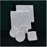 Round Square Foundry Alumina Ceramic Foam Filter 80-90% Porosity for sale