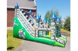 China Customized Quadruple Stitching Inflatable Bounce Slide For Festival Activity supplier
