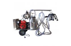 China 220L/Min Portable Milking Machine Two Bucket Electric For Goat supplier