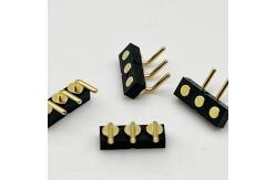 China 3p 2.54mm Spring Loaded Female Ball Plunger Magnetic Pogo Pin Connector supplier