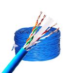 Efficient Blue 1000ft Cat7 Cable Roll Cat5e Lan Cable Roll With Shaft for sale