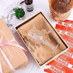 Uncoated Rectangle 50CM*100M Custom Wrap Paper Roll Eco Friendly