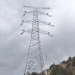 Anger Steel Lattice Pylon For 110kV 132kV Electric Power Transmission for sale