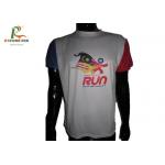 Round / Polo Neck Custom Printed T Shirts Various Color Heat Transfer Printing for sale