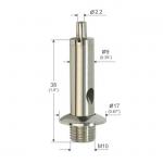 Self Locking Electroplated Nickel Adjustable Wire Rope Cable Gripper M10 Thread YW86067