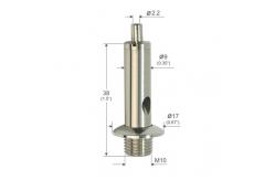 China Self Locking Electroplated Nickel Adjustable Wire Rope Cable Gripper M10 Thread YW86067 supplier