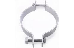 China Smooth Surface Fiber Optic Components HDG Steel ADSS Cable Fastern Pole Clamp supplier