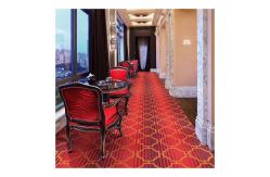 China Jacquard Loop Pile Tufted Broadloom Carpet Width 4m For Hotel Room supplier