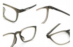 China Rectangle Shape Adjustable Temple Pure Titanium Spectacles 839 supplier