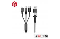 China 3 In 1 5A 100W Fast Charging Data Cable Mobile Phone Charger Cable supplier