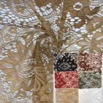 Guipure Corded Gold Nigerian Lace Material Jacquard Lace Fabric 59 Inch for sale