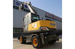 China Road Crushing Wheeled Digger Drive Multifunctional Wheel Bucket Engineering Excavator supplier