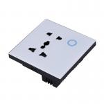 10A White Glass Wall Sockets Waterproof for sale