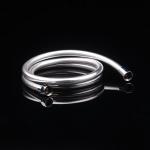 Silver PVC Flexible Hoses 1 To 2 Meters 360 Degree Brass Shower Hose for sale