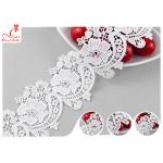 6CM Fancy Water Soluble Chemical Lace Trim With Heavy Embroidery SGS Verified for sale