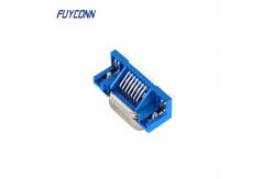 China 14pin Centronic Connector , Male Right Angle PCB Mount Plug RJ21 Connector supplier