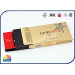 Gold Cardboard Folding Box Printed Inside Plastic Tray For Lipstick