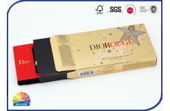China Gold Cardboard Folding Box Printed Inside Plastic Tray For Lipstick supplier