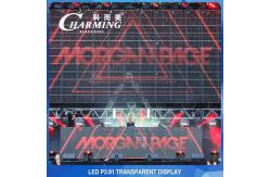 China ROHS 256x64 Transparent LED Video Wall Glass Screen Multiscene supplier