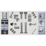 Bathroom Toilet Cubicle Hardware Cubicle Partition Accessories Stainless Steel For WC for sale