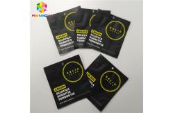 China Customized Foil Pouch Packaging Three Side Sealing Matte Black Surface Smell Proof supplier