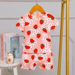 Age 3 Strawberry Summer Pyjama Sets 100cm height 58cm Bust Comfortable Pj Set for sale