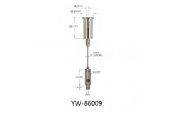China 1.2mm Suspended Cable Lighting System Nickel Plated Brass YW86006 supplier
