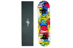 China 31 X 8.5 Tricks Complete Skateboard With Polished Aluminum Trucks Canadian Maple supplier