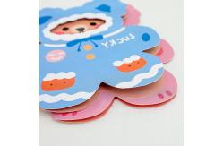 China Instagram Cartoon Bear Birthday Card Creative Cute Matte Lamination supplier