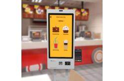 China Self Ordering Ticket Dispensing Machine Barcode Scanner Kfc Self Service Kiosk supplier