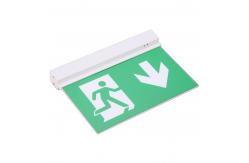 China Aluminous Rechargeable Acrylic Plate Double Sided Exit Signs For Emergency supplier