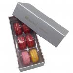 6 pcs macaron printing paper gift box packing boxes macarrons display macaron container with inner tray for sale