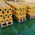 Steady Adhesion 0.075 - 0.08mm Cotton Wrapping Film With Low Chemical Resistance for sale