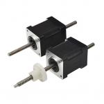 35LHS Series Double Shaft 300N Force 2Phase Nema14 No Captive & External Nut Hybrid linear Stepper Motors Acuators for sale