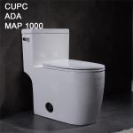 1 Piece Compact Elongated Comfort Height Toilet Commode Siphon Wc Integrated for sale