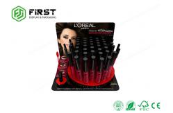 China Custom Table Display Box Cosmetic Cardboard PDQ  Counter Display Stand With Holes supplier