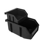 Electronic ESD SMT Rack Black PCB Packing Storage Plastic Circulation Antistatic Bin for sale