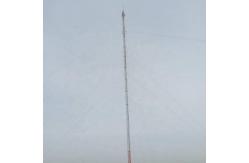 China 0 - 200m Steel Galvanized Guyed Mast Tower With Brackets Lightning Rod supplier