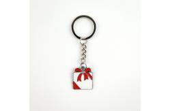 China Christmas Themed Soft Enamel Keychain Festive Bell Designs for Holiday Cheer supplier