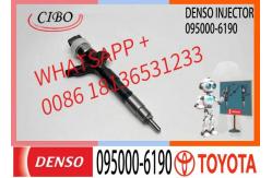China common rail fuel injector 095000-6190  23670-30100  for Toyota supplier