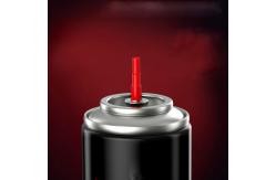 China Custom Logo Butane Torch Fill Valve With Adapter Tinplate Mounting Cup supplier