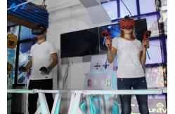 China Big Space HTC Glasses 9D Virtual Reality Simulator with Boxing Game supplier