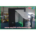 Inflatable Photo Booth Enclosure 210D Oxford Cloth Lighting Inflatable Photo Booth Black Outside For Party for sale
