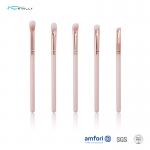 Soft BSCI Marble Plastic Handle Eyeshadow Brushes 5pcs for sale