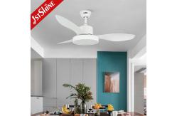 China 18 Watt LED Light Plastic Ceiling Fan Silent With Remote Control supplier