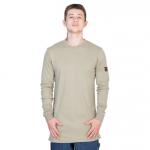 Arc Flash 100% Cotton Khaki Hoodie T Shirt Flame Retardant 7oz for sale